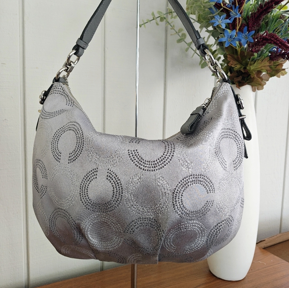 Beautiful Silver Coach bag - Picture 2 of 13